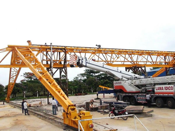 Qu&aacute; tr&igrave;nh lắp đặt cầu trục